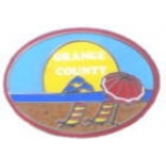 ORANGE COUNTY,CA BEACH DOLPHINS SUNSET PIN